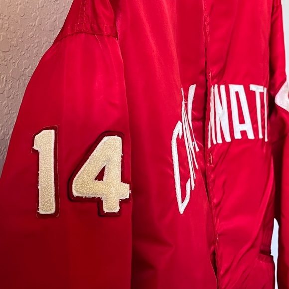 Vintage 1970's Cincinnati Reds Rawlings Jacket Koch Sporting Goods Snap Button - Picture 13 of 14